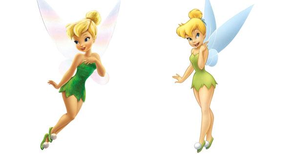 Tinkerbell fairy with glowing wings from Disney Peter Pan quiz result