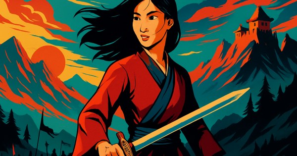Mulan in her warrior armor representing bravery and determination quiz result