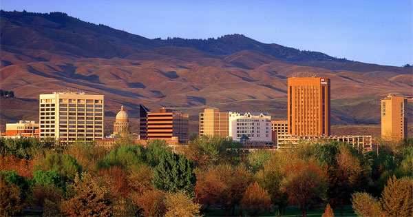 Person enjoying outdoor adventure in scenic Boise Idaho mountains and nature