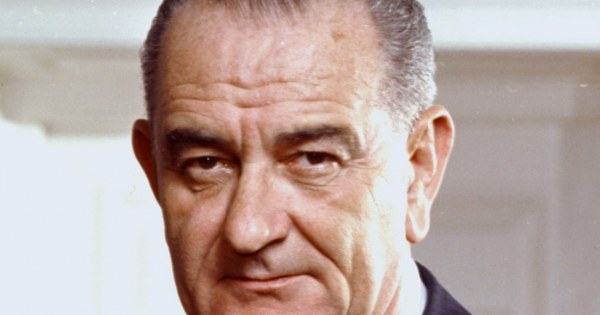 LBJ intense Texan presidential portrait photograph historical